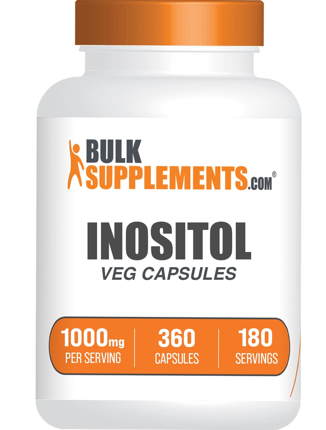 BulkSupplements Inositol Capsule, 360 Count