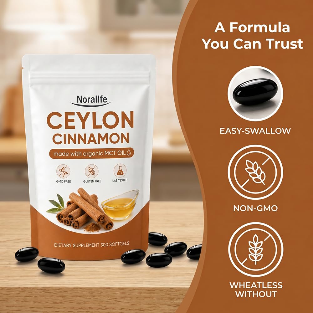 VERTISOOTH Noralife Ceylon Cinnamon SoftGels 300 SoftGels