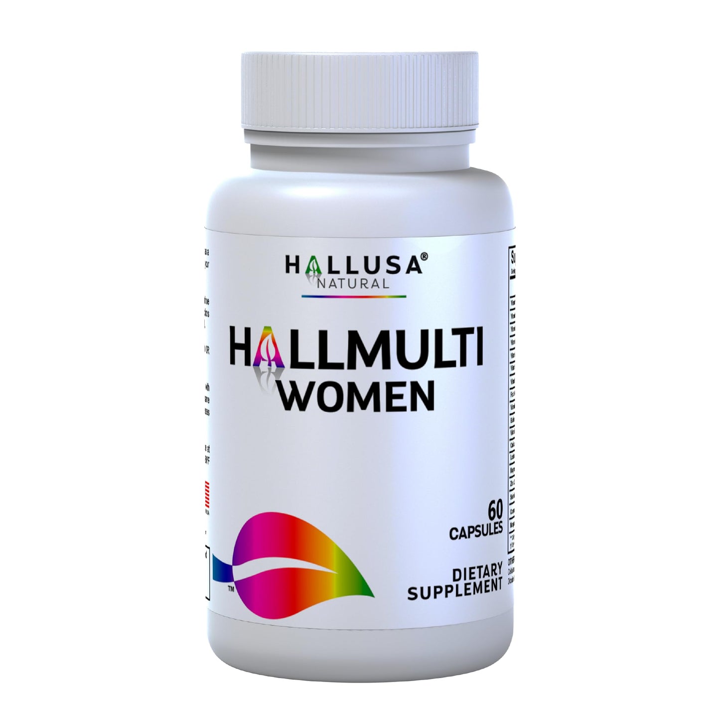 Hallusa Natural HallMultiWomen Multivitamin for Women Capsules, 60 Count