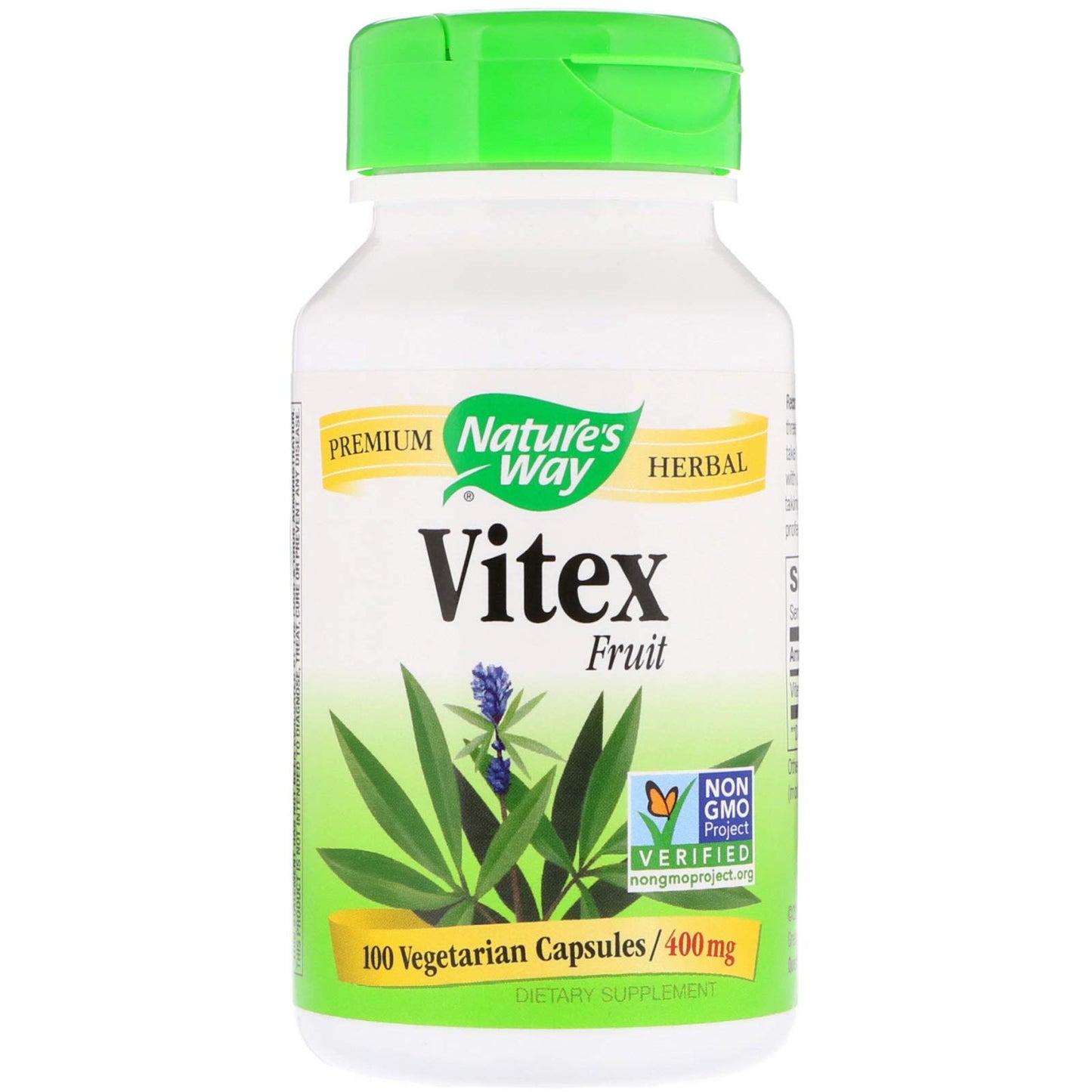 Nature's Way Vitex 400 mg Capsules, 200 Count