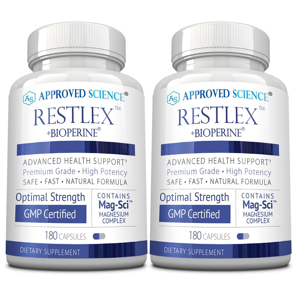 Approved Science Restlex for Restless Legs Magnesium Glycinate Capsules, 360 Count