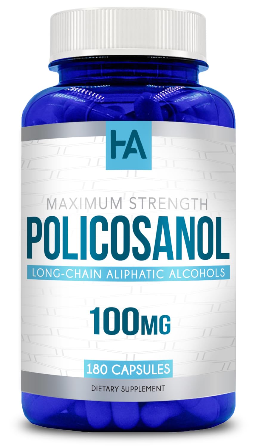 Healing Awakening Policosanol 100mg Capsule, 180 Count