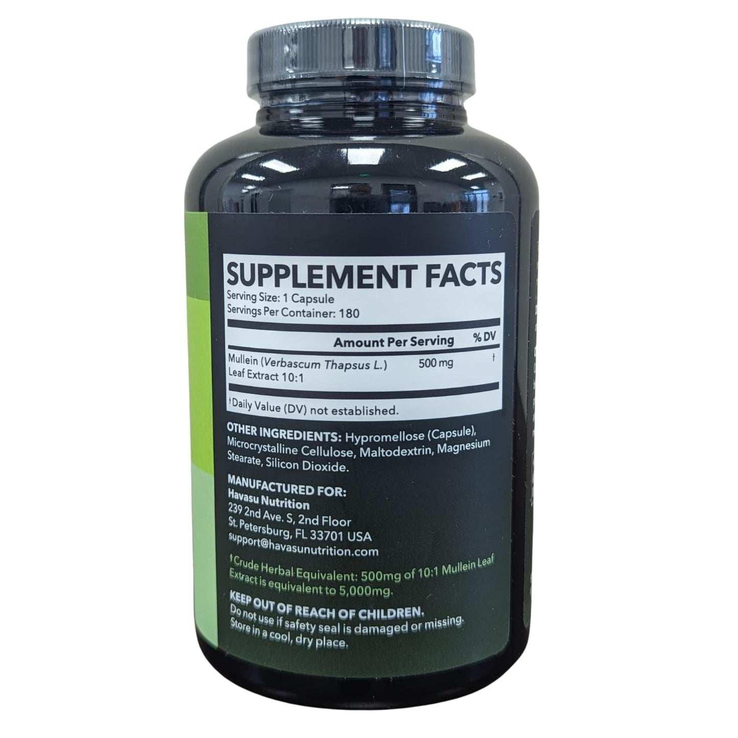 HAVASU NUTRITION Mullein Extract 500mg Capsule, 180 Count