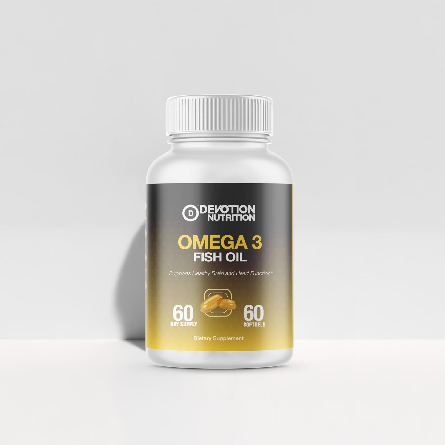 Devotion Nutrition Omega-3 Fish Oil Softgels, 60 Softgels