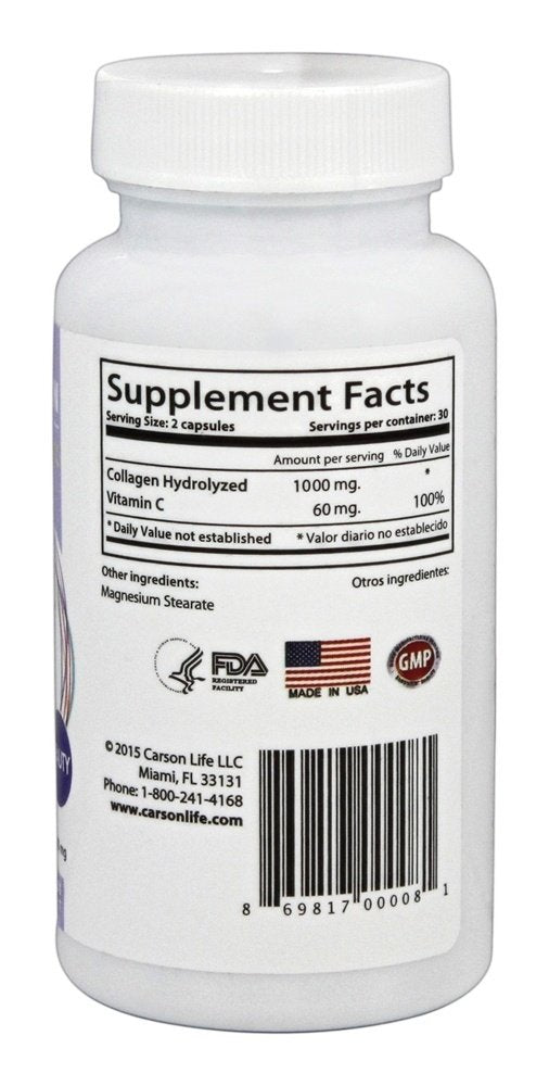 Carson Life Collagen with Vitamin C Capsule 60 Count