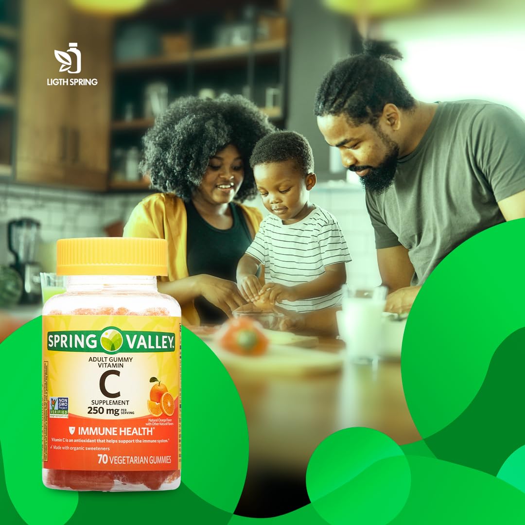 LightSpring Vegetarian Vitamin C Gummies 70 Count