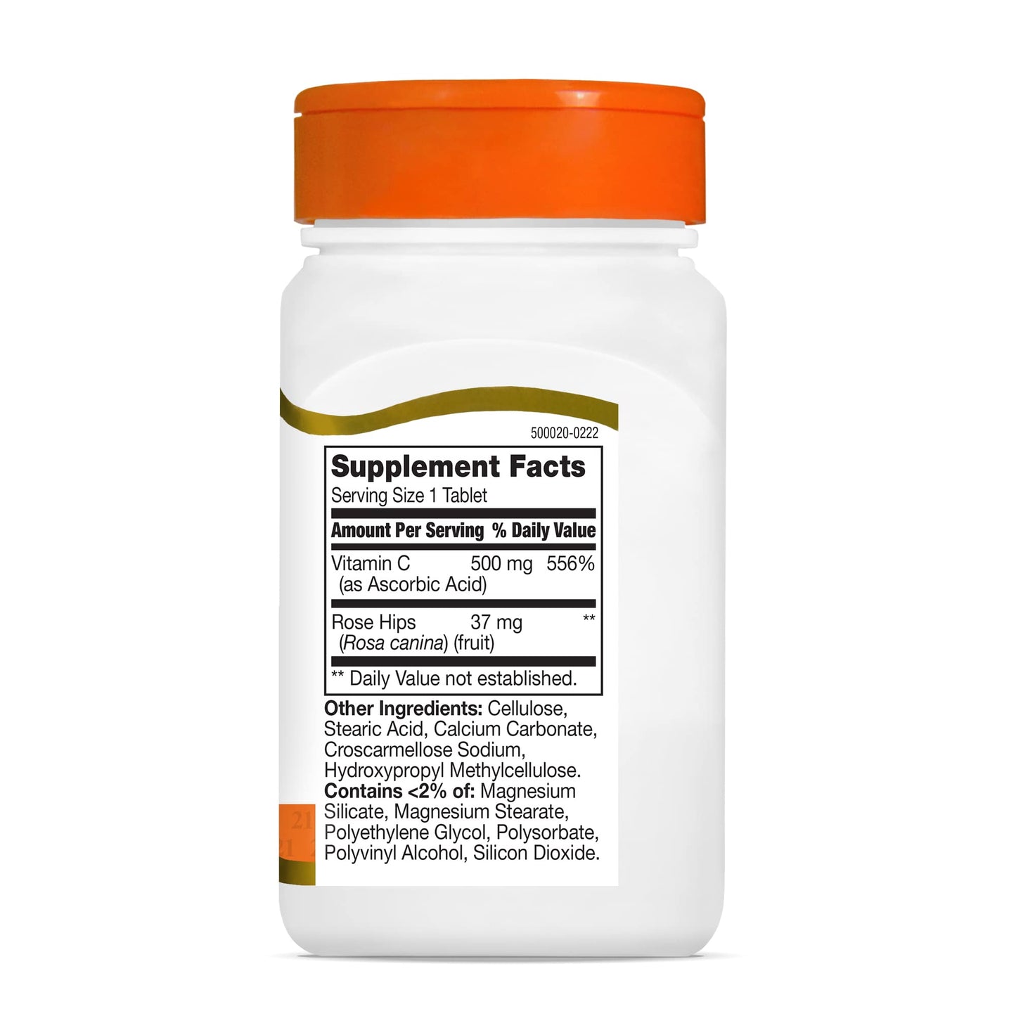21st Century Vitamin C 500 mg with Rose Hips Tablets, 330 Tablets