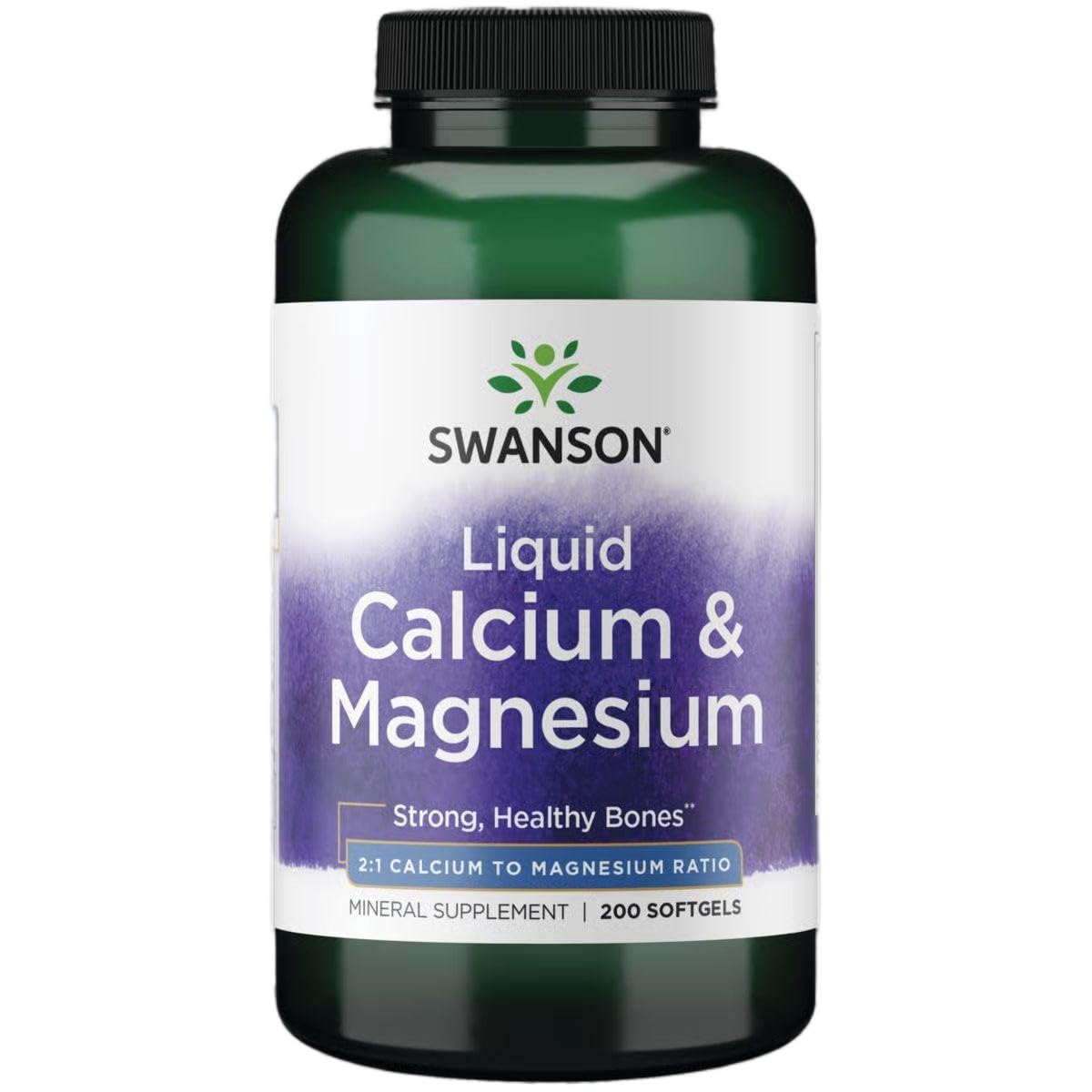 Swanson Liquid Calcium & Magnesium Softgels 200 Count