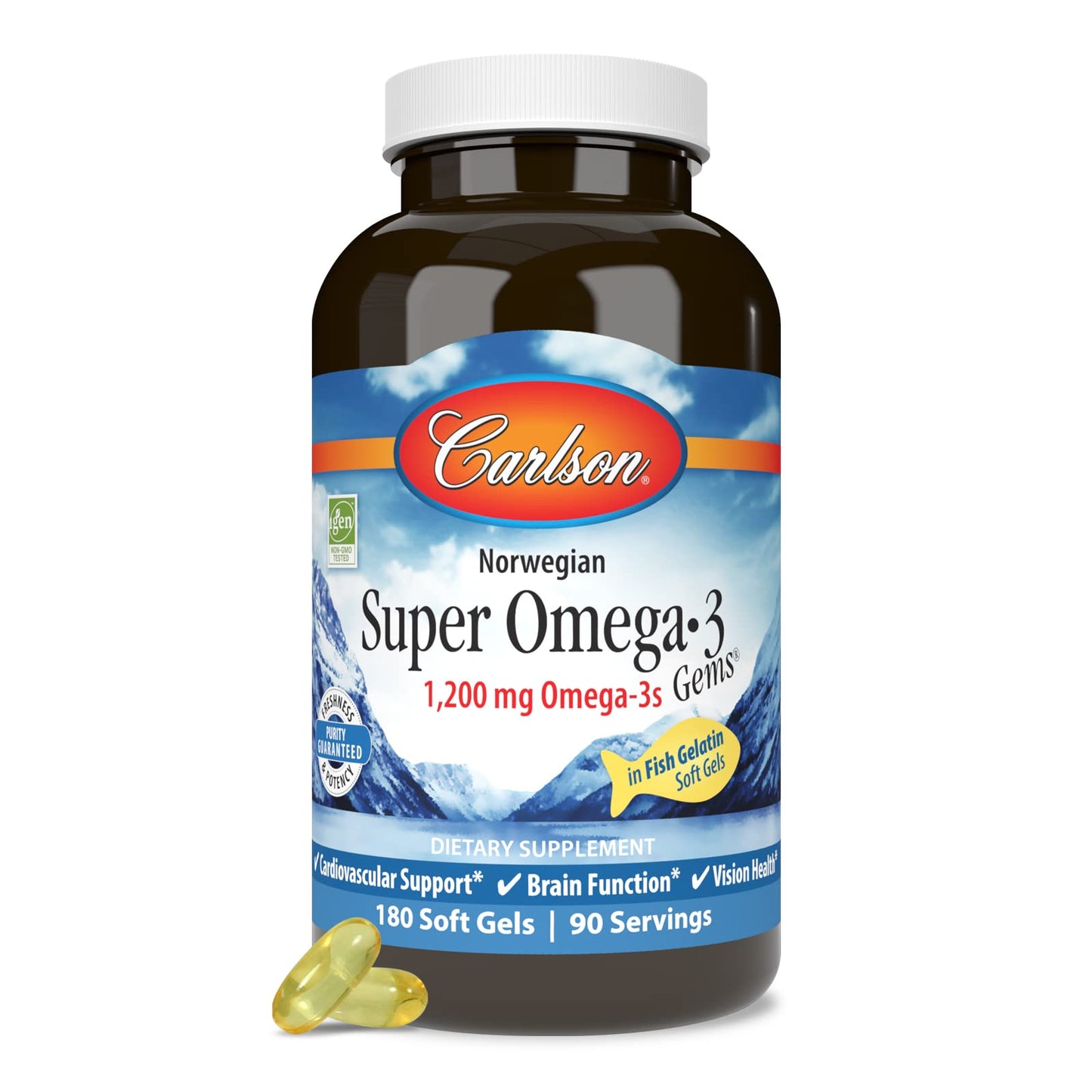 Carlson Super Omega-3 Gems Softgels 180