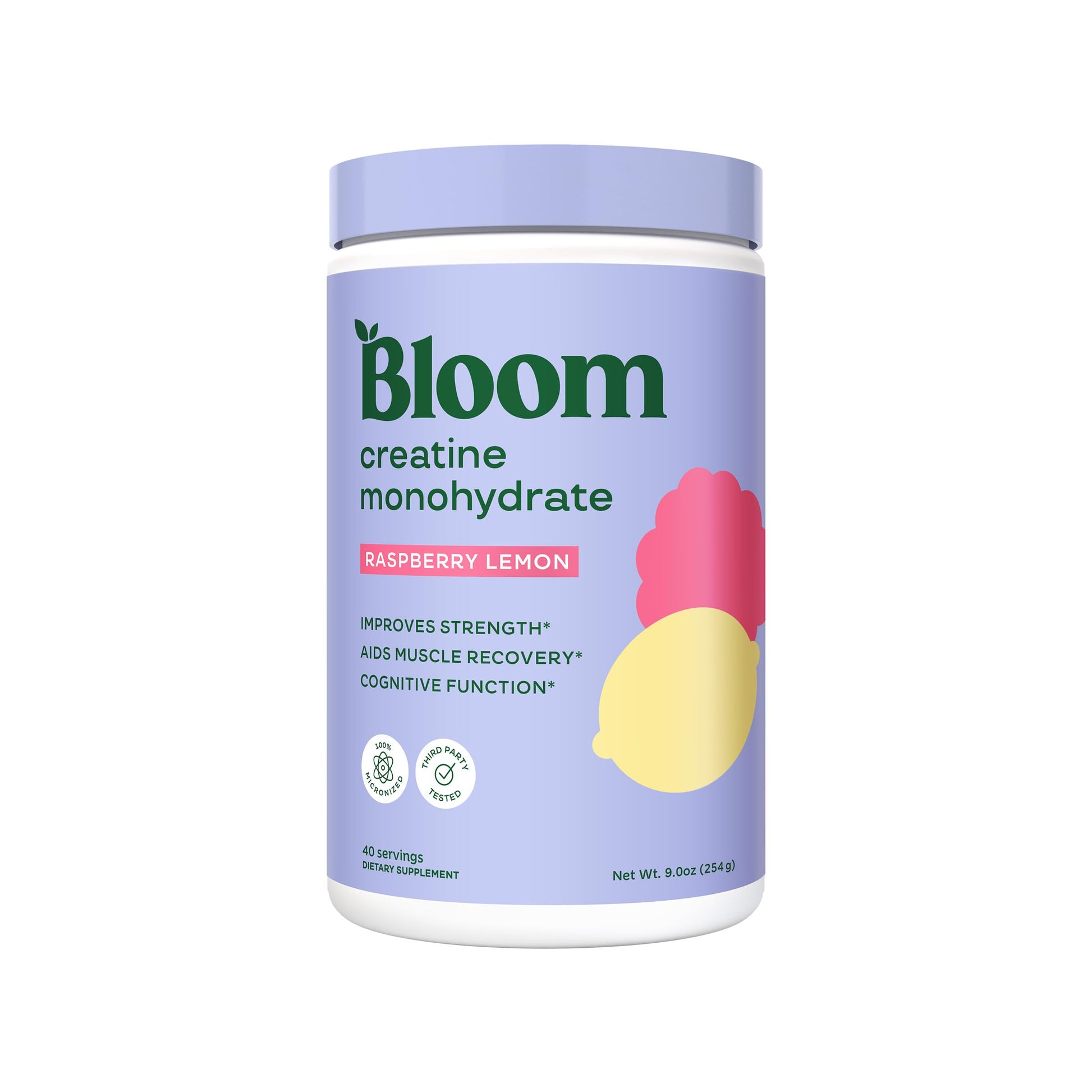 Bloom Nutrition Creatine Monohydrate Powder 9 oz