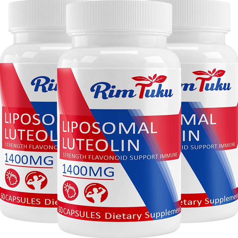RimTuku Liposomal Luteolin 1400MG Capsules, 180 Count