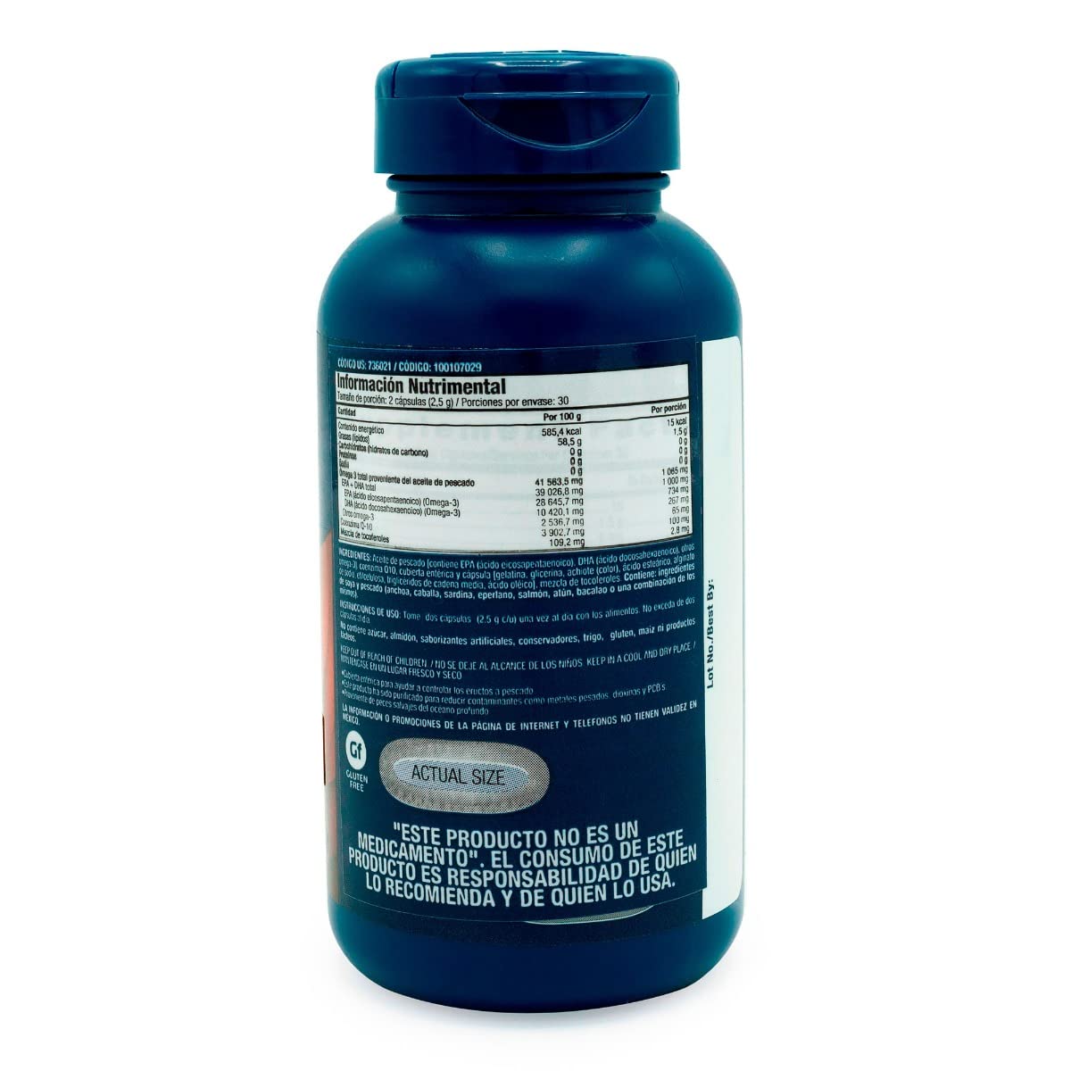 GNC Triple Strength Fish Oil Plus CoQ10 Omega-3 Softgels, 60 Count