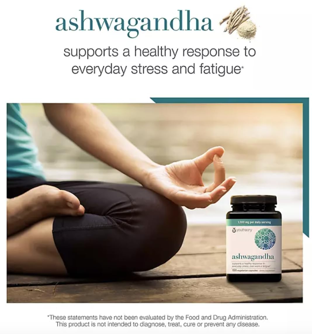 Youtheory Ashwagandha Capsule 150 Count