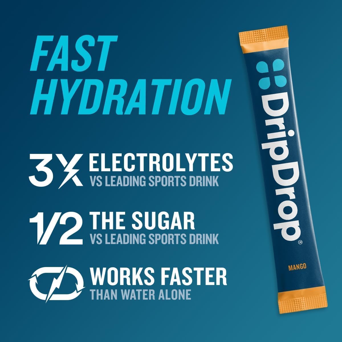 DripDrop Hydration Tropical Variety Pack Powder, 16 Count