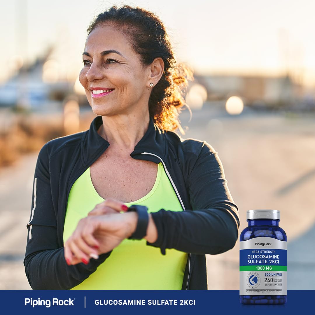 Piping Rock Glucosamine Sulfate 1000mg Capsules, 240 Capsules