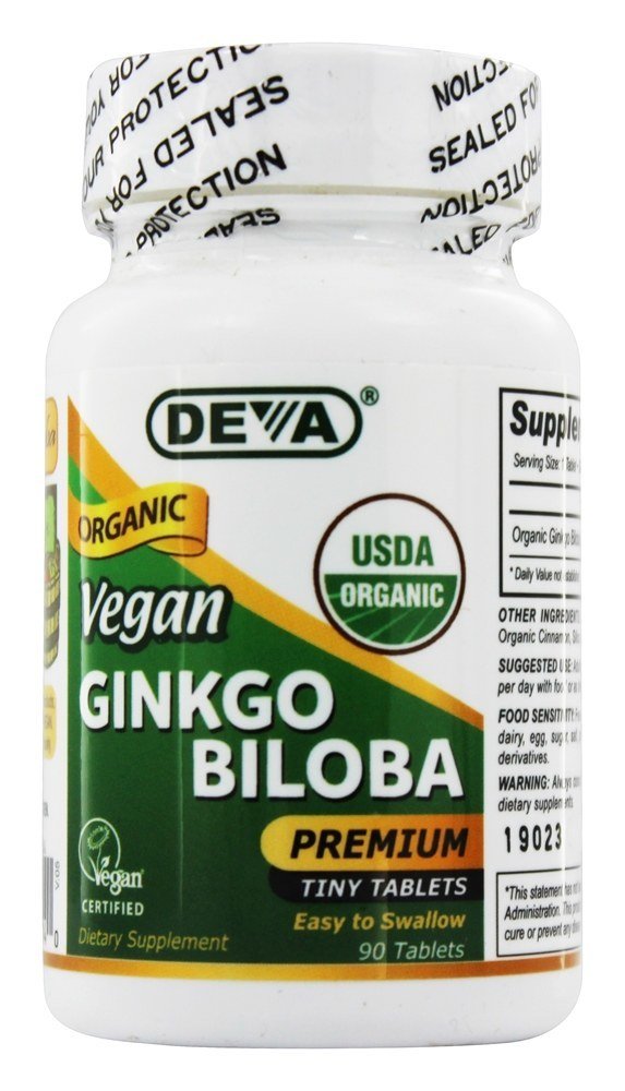 DEVA Vegan Ginkgo Biloba 300mg Tablet, 90 Count
