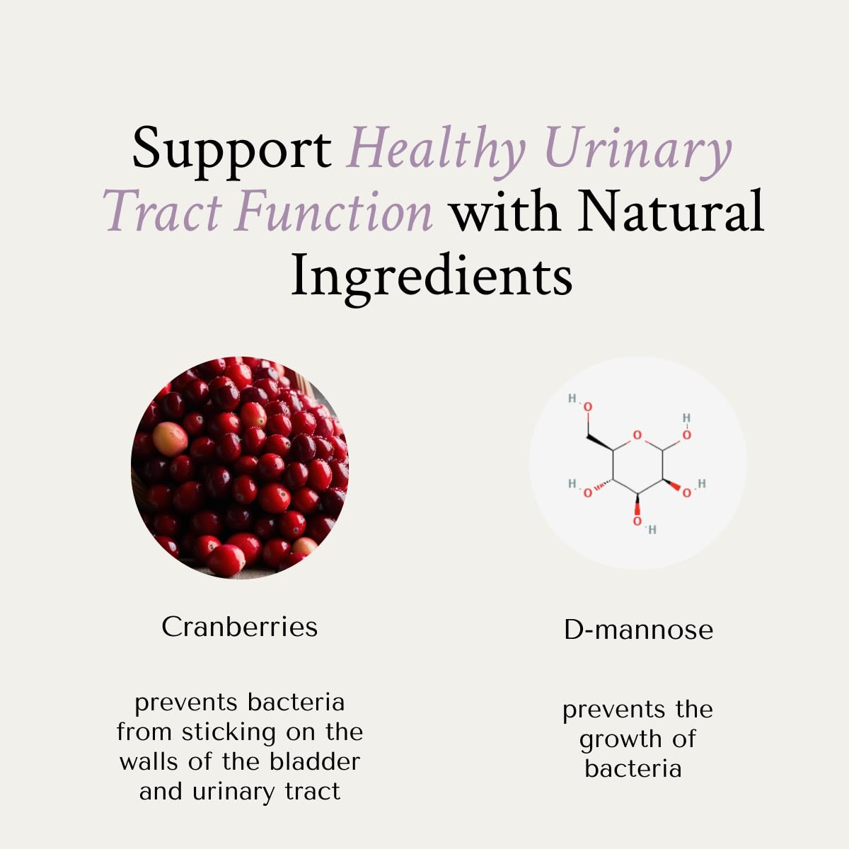 NeuEve Urinary Support Cranberry and D Mannose Supplements for Urinary Health Defense Capsules 1 Count