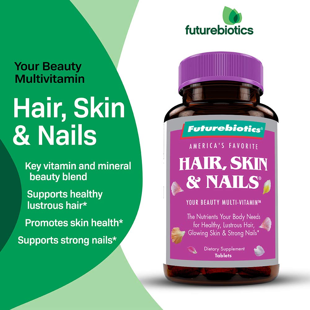Futurebiotics Hair, Skin, & Nails Beauty Multivitamin Tablets 75 Count