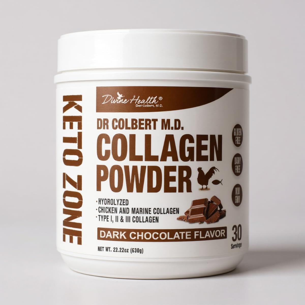 Divine Health Dr. Colbert's Gut Zone Complete Pack Powder 4 Piece Set
