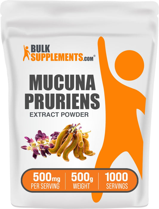 BulkSupplements Mucuna Pruriens Extract Powder, 17.64 oz