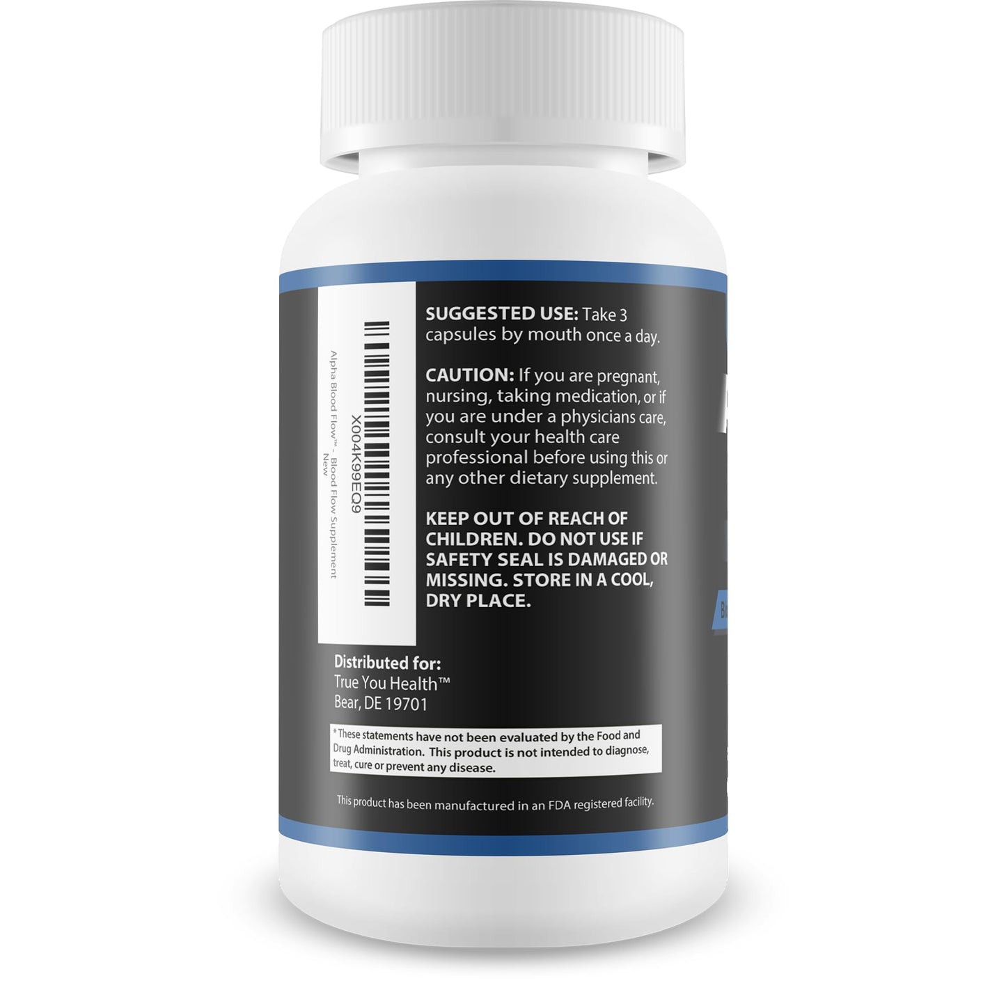True You Health Alpha Blood Flow Capsule 90 Count