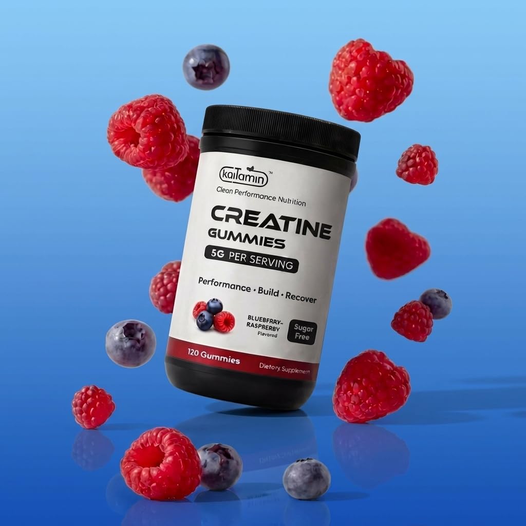 Kaitamin Creatine Monohydrate 5g Gummies 120 Count