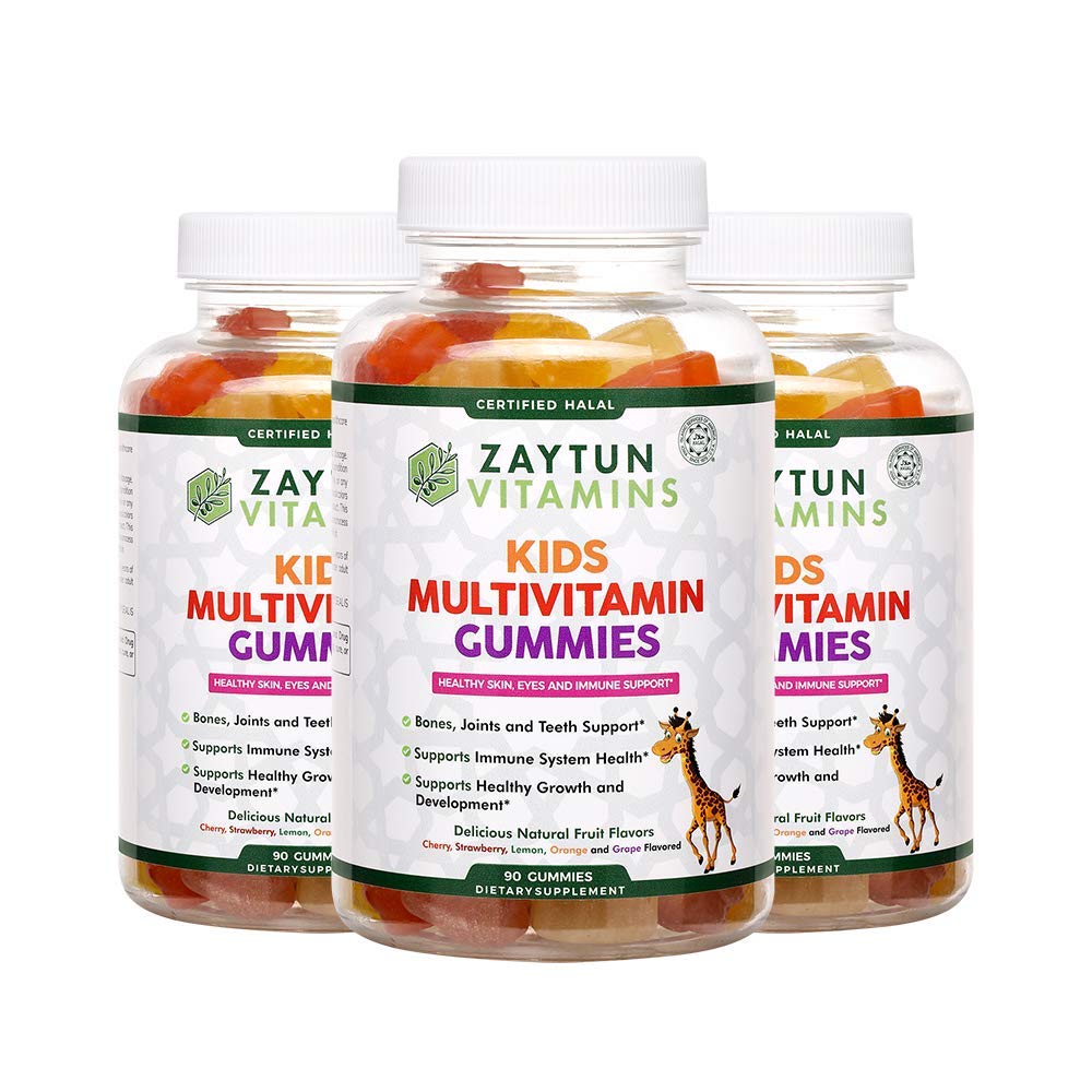 Zaytun Vitamins Halal Kids Multivitamin Gummies, 90 Gummies