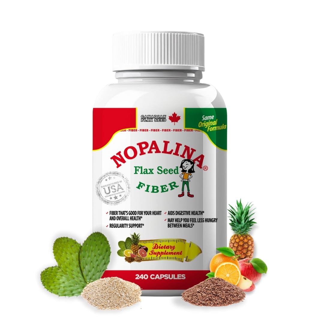 Nopalina Fiber Formula Capsules, 240 Count