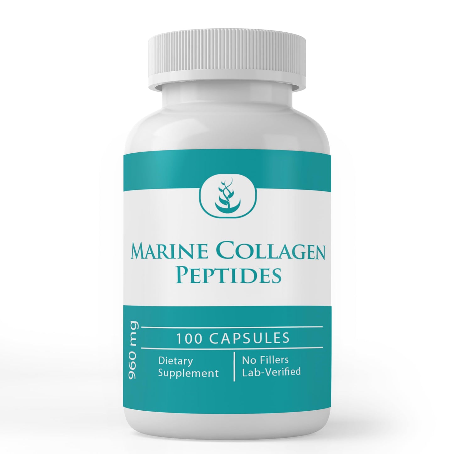 PURE ORIGINAL INGREDIENTS Marine Collagen Peptides Capsules, 100 Count