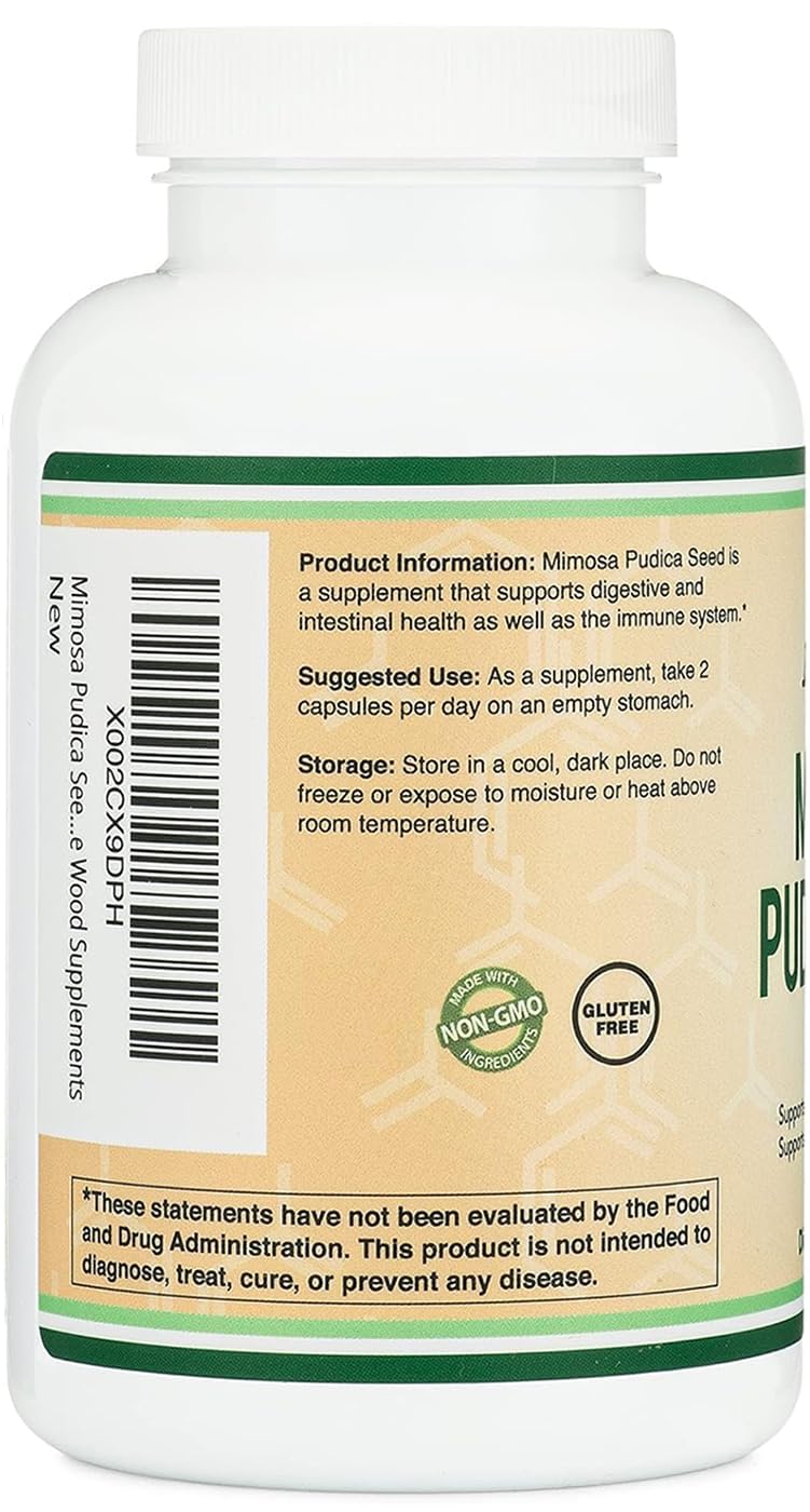 Double Wood Supplements Mimosa Pudica Seed Capsules 180 Capsules