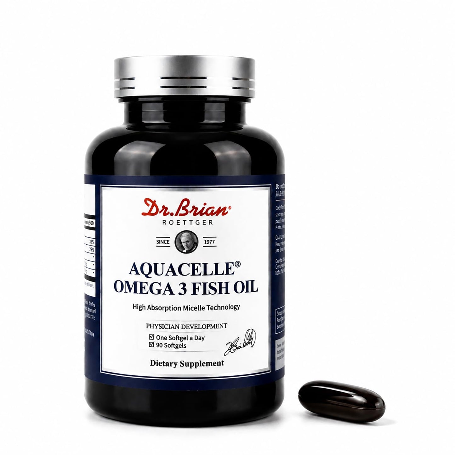DR.BRIAN ROETTGER Dr. Brian Aquacelle Omega 3 Fish Oil 660mg, 440mg EPA & 220mg DHA, Capsules 90