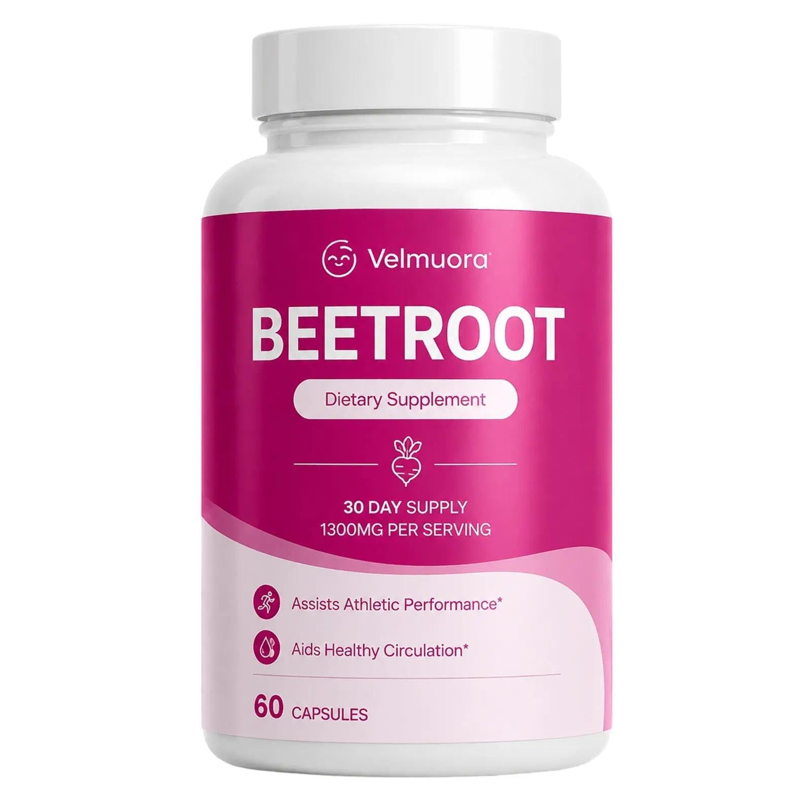 Golden Dunes Velmuora Organic Beet Root Capsules, 60 Capsules