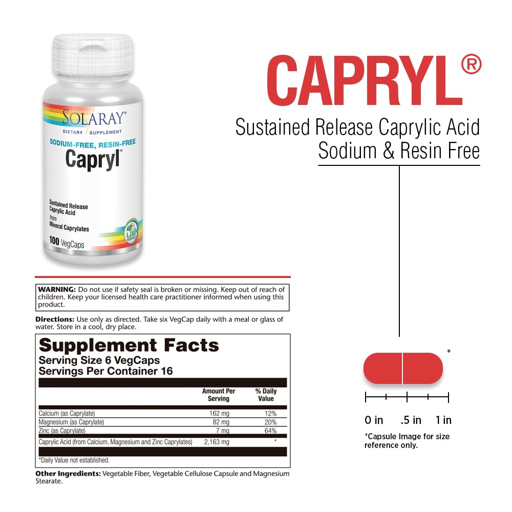 Solaray Capryl Capsule 100 VegCaps