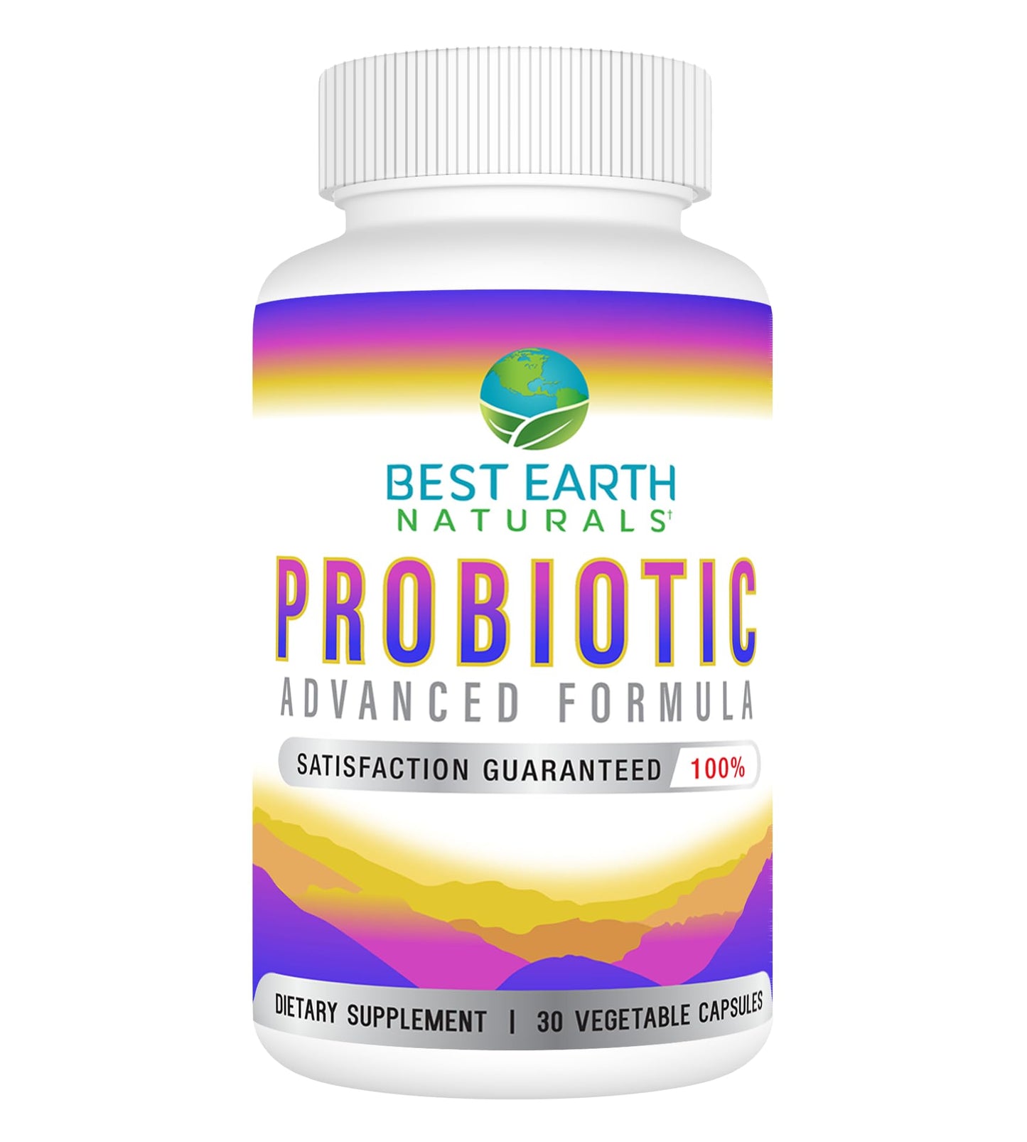 Best Earth Naturals Probiotics Advanced Formula for Women and Men with 5.75 Billion CFU, 30 Capsules