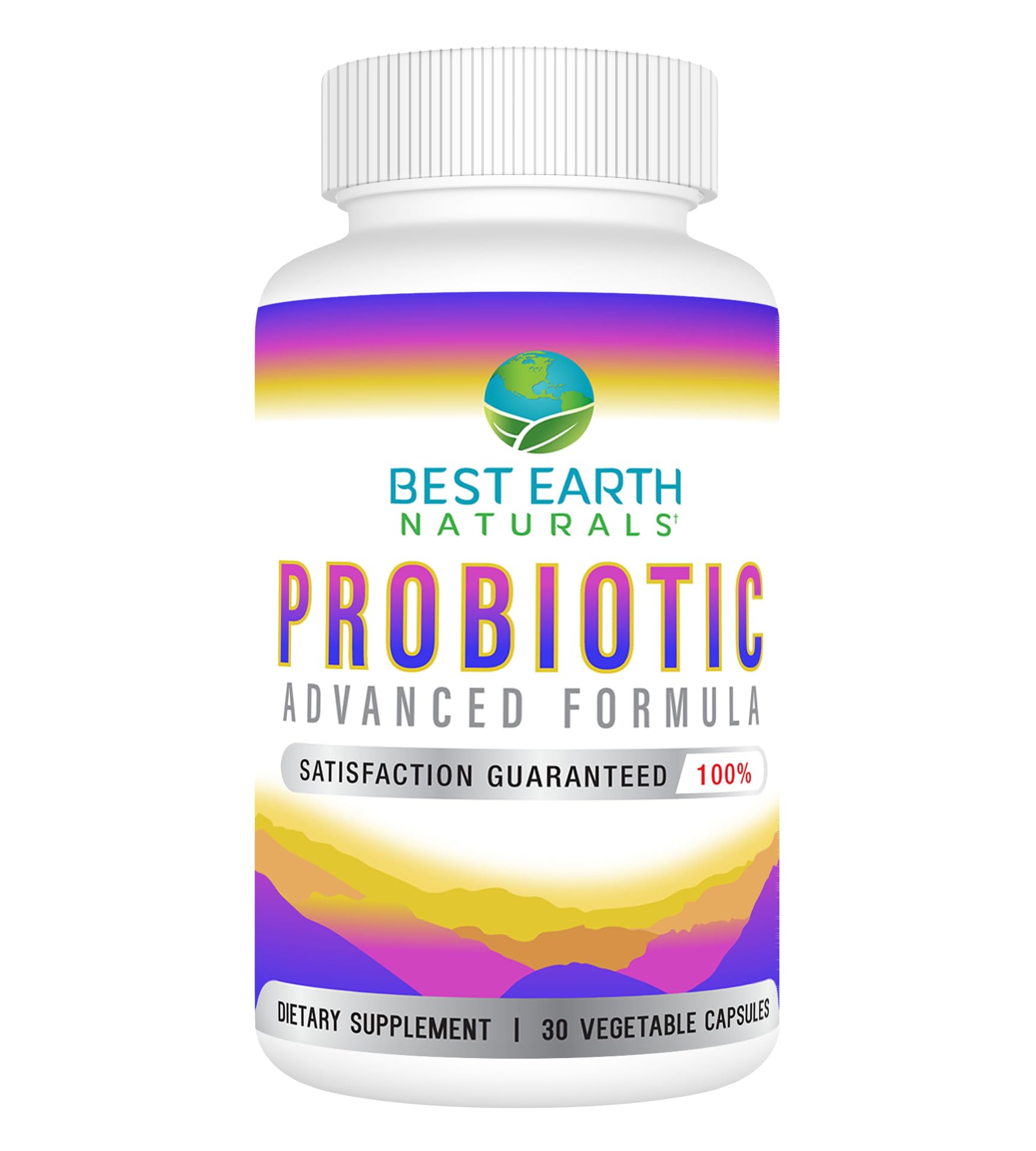 Best Earth Naturals Probiotics Advanced Formula for Women and Men with 5.75 Billion CFU, 30 Capsules