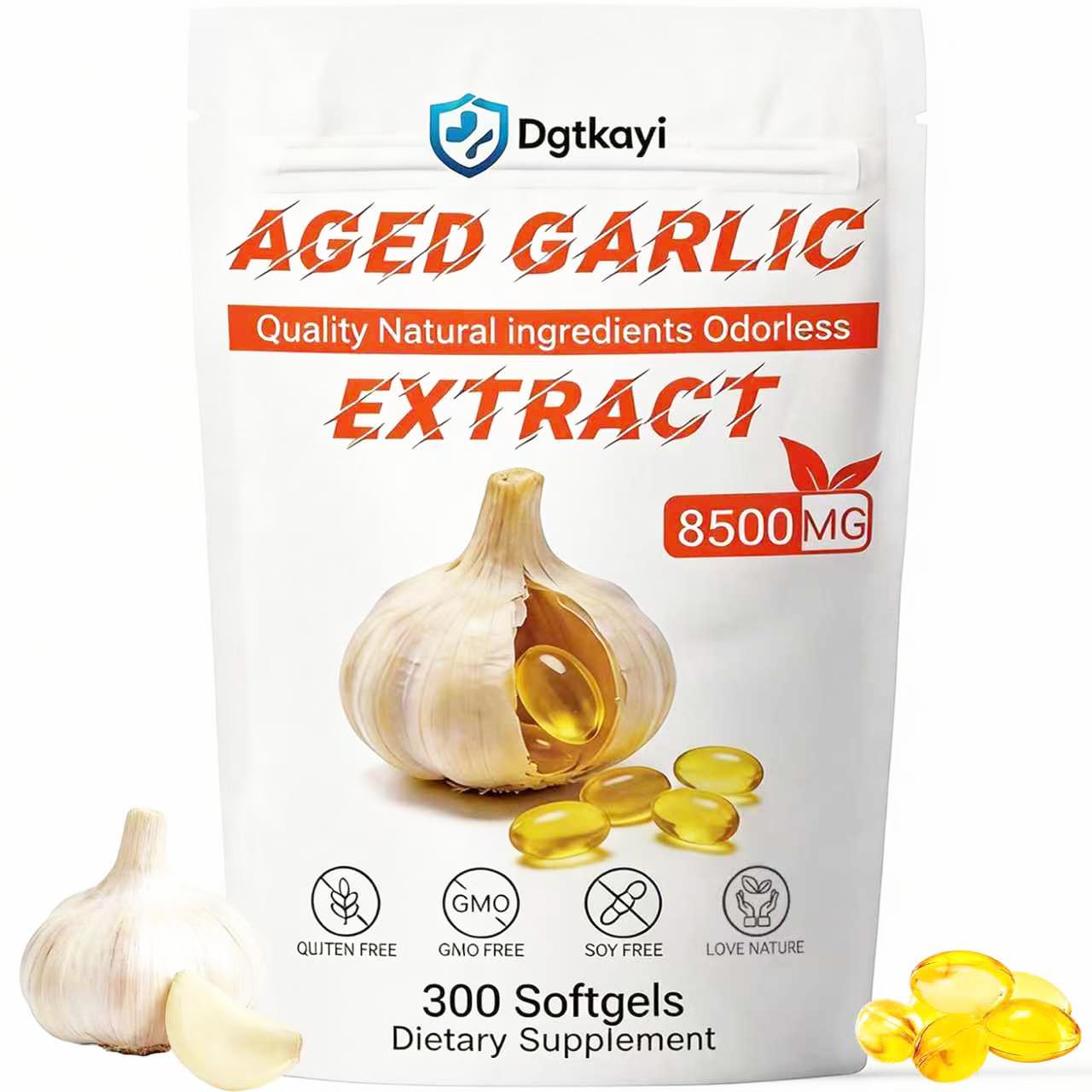 Dgtkayi Aged Garlic Extract Softgels 300
