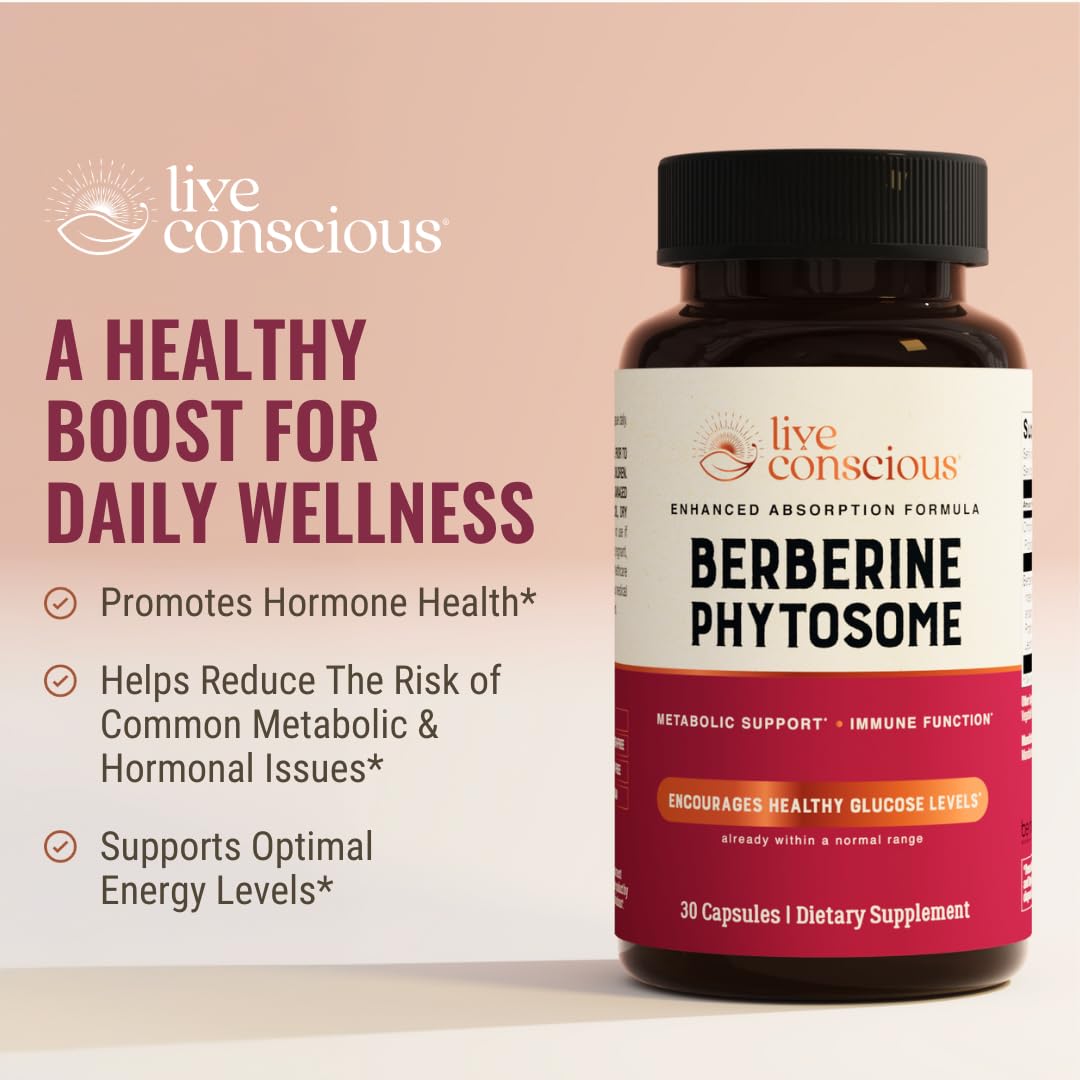 Live Conscious Berberine Phytosome Capsule 30 Count