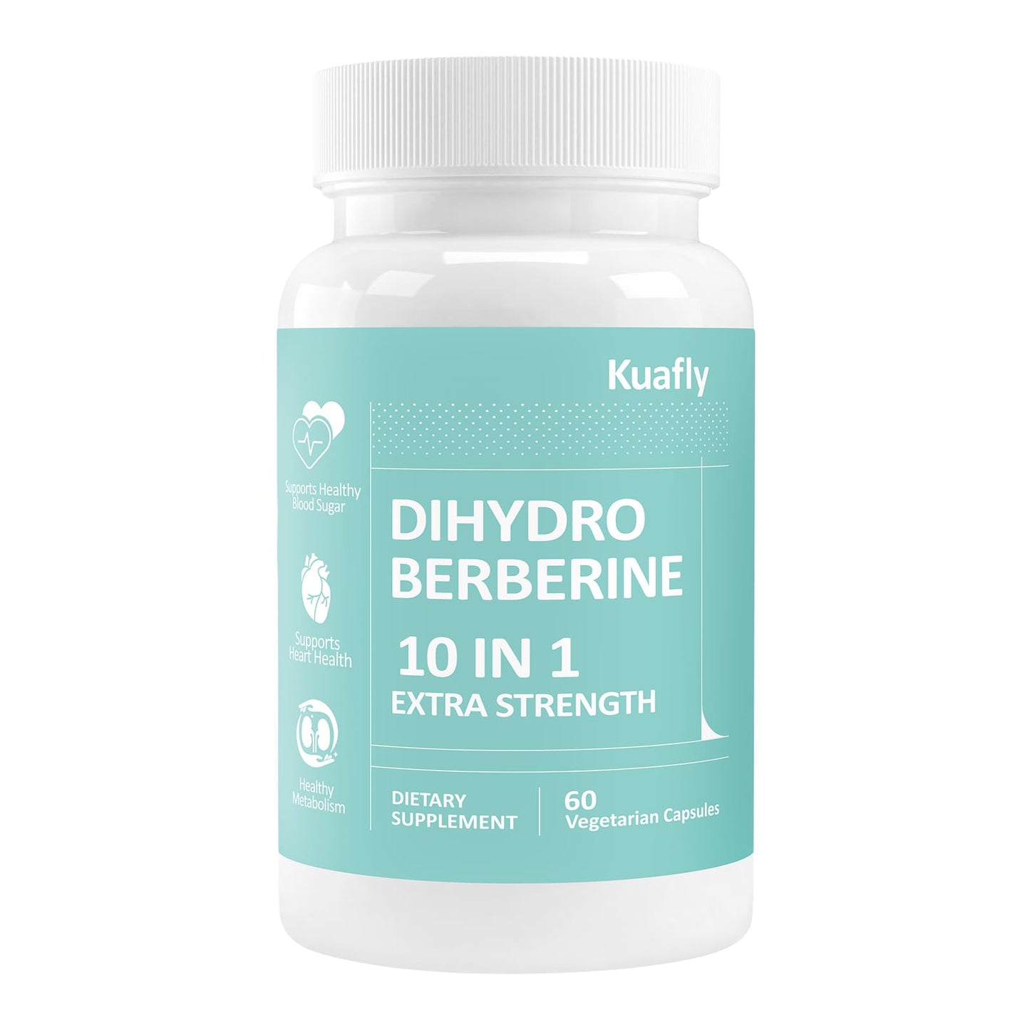 KUAFLY Dihydroberberine Supplement HCl 750mg Capsules, 60 Count