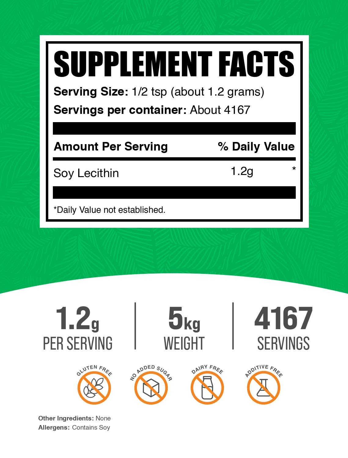 BulkSupplements Soy Lecithin Powder 176.19