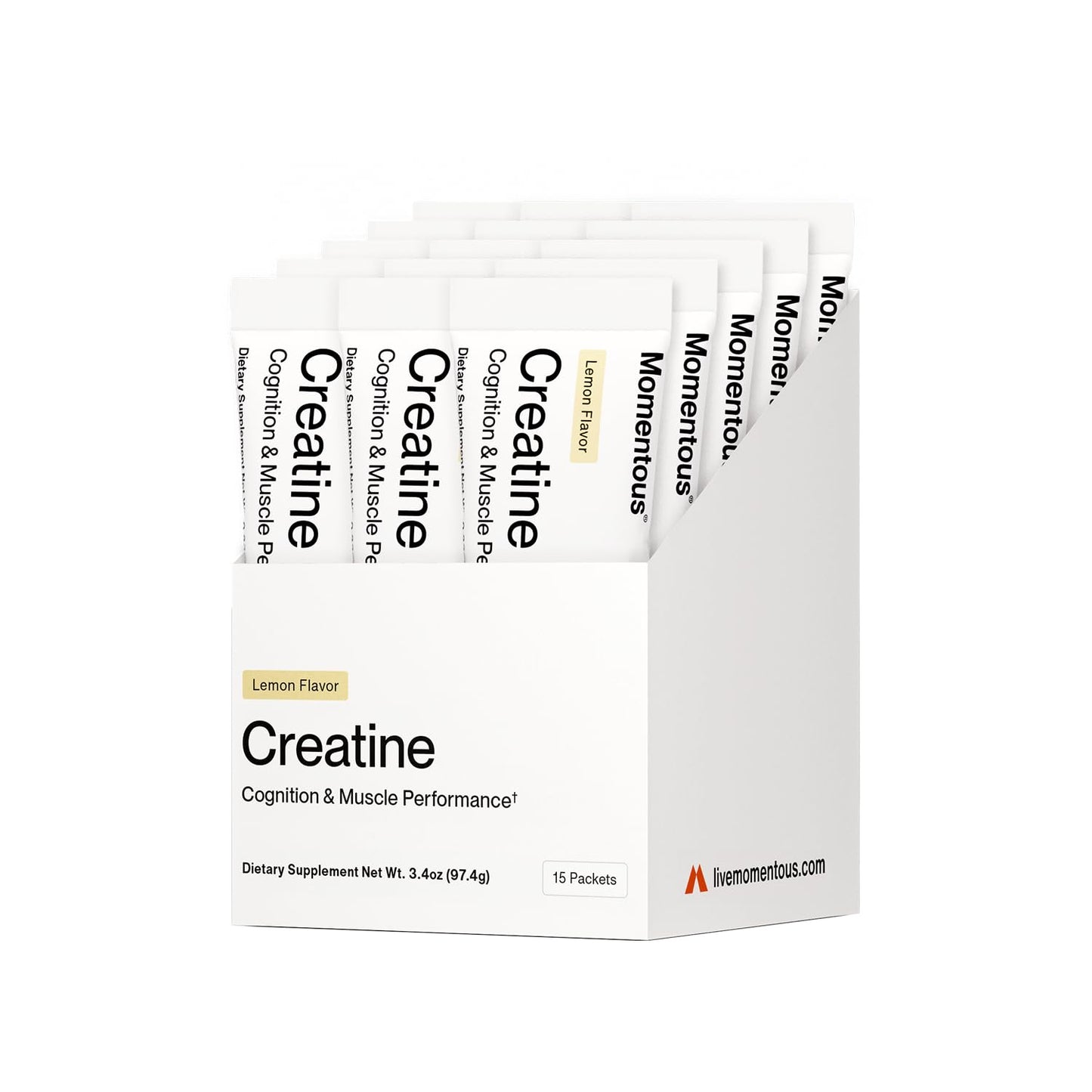 Momentous Creatine Monohydrate Powder, 15 Servings