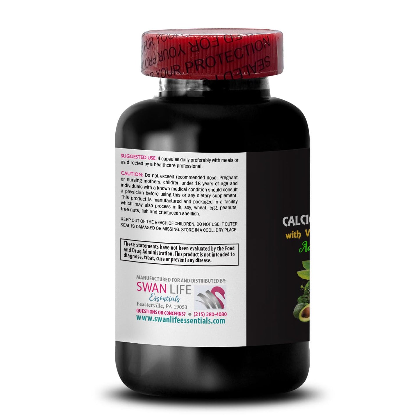 Swan Life Essentials Calcium Magnesium Supplement 60 Capsules