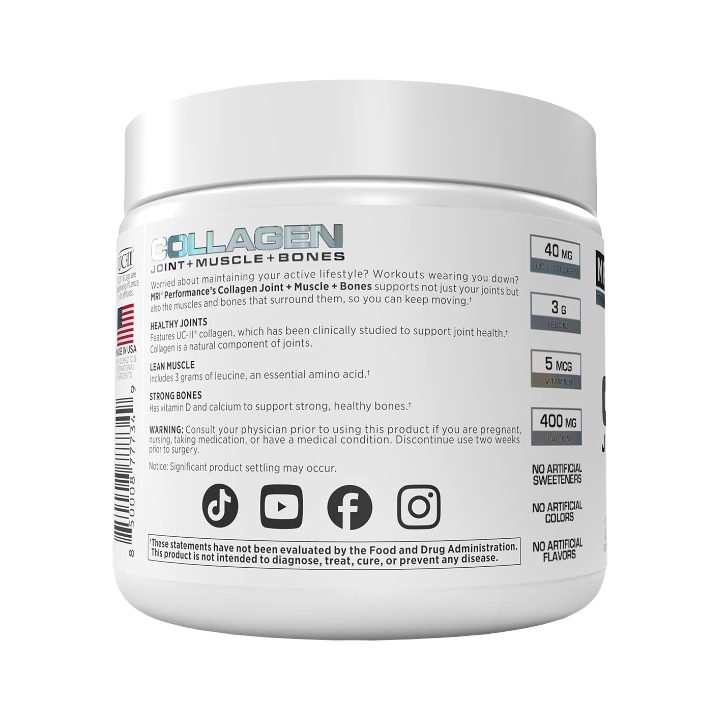 MRI Collagen Peptides Powder 1 Ounce
