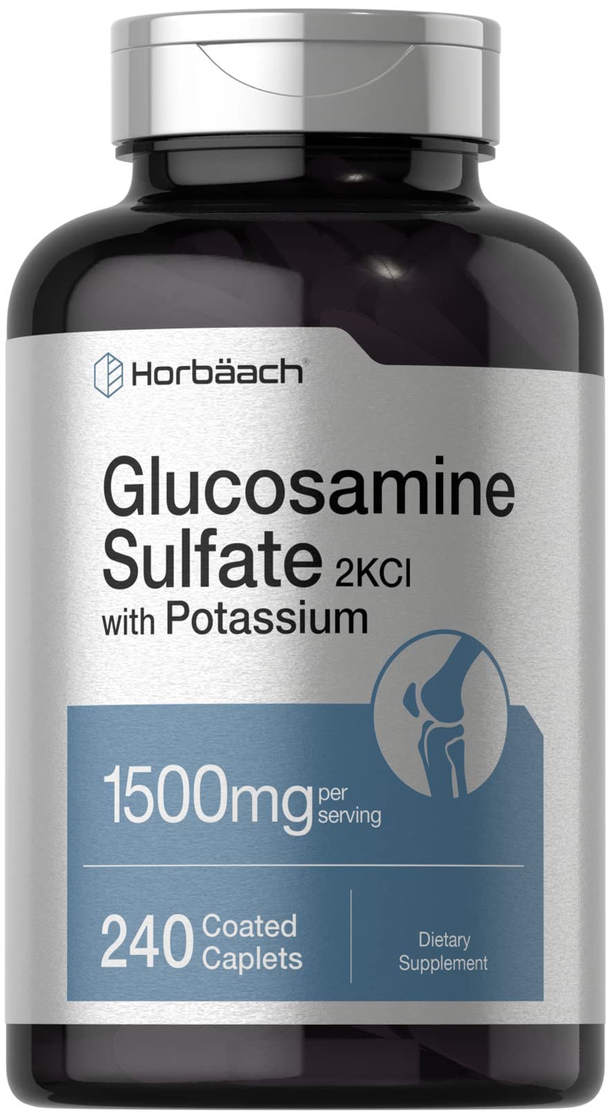 Horbäach Glucosamine Sulfate 1500mg Caplets 240