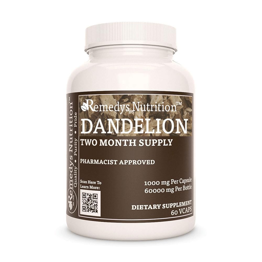 Remedy’s Nutrition Dandelion Root Capsules 60 Count