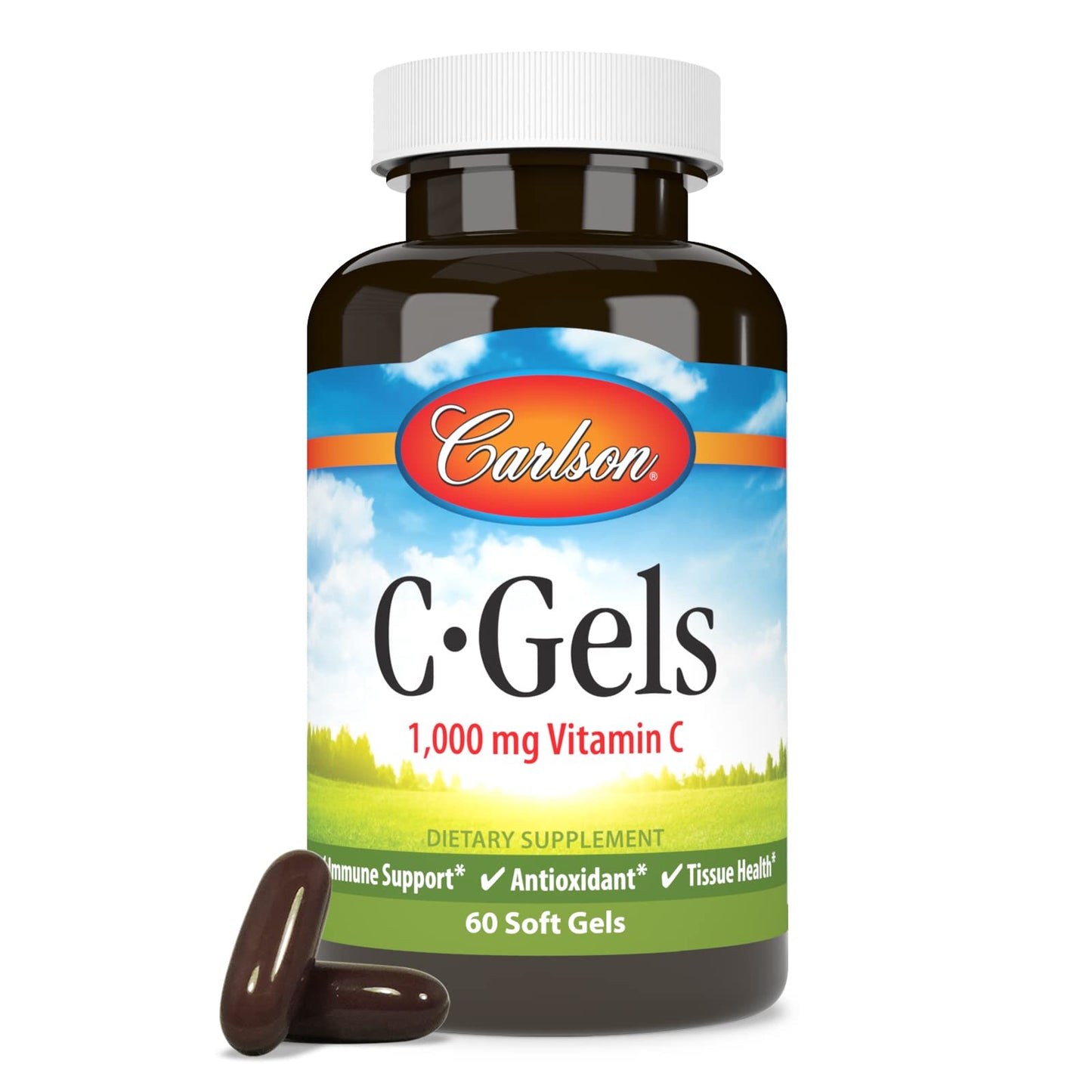Carlson C-Gel Vitamin C 1000 mg Softgels, 60 Count