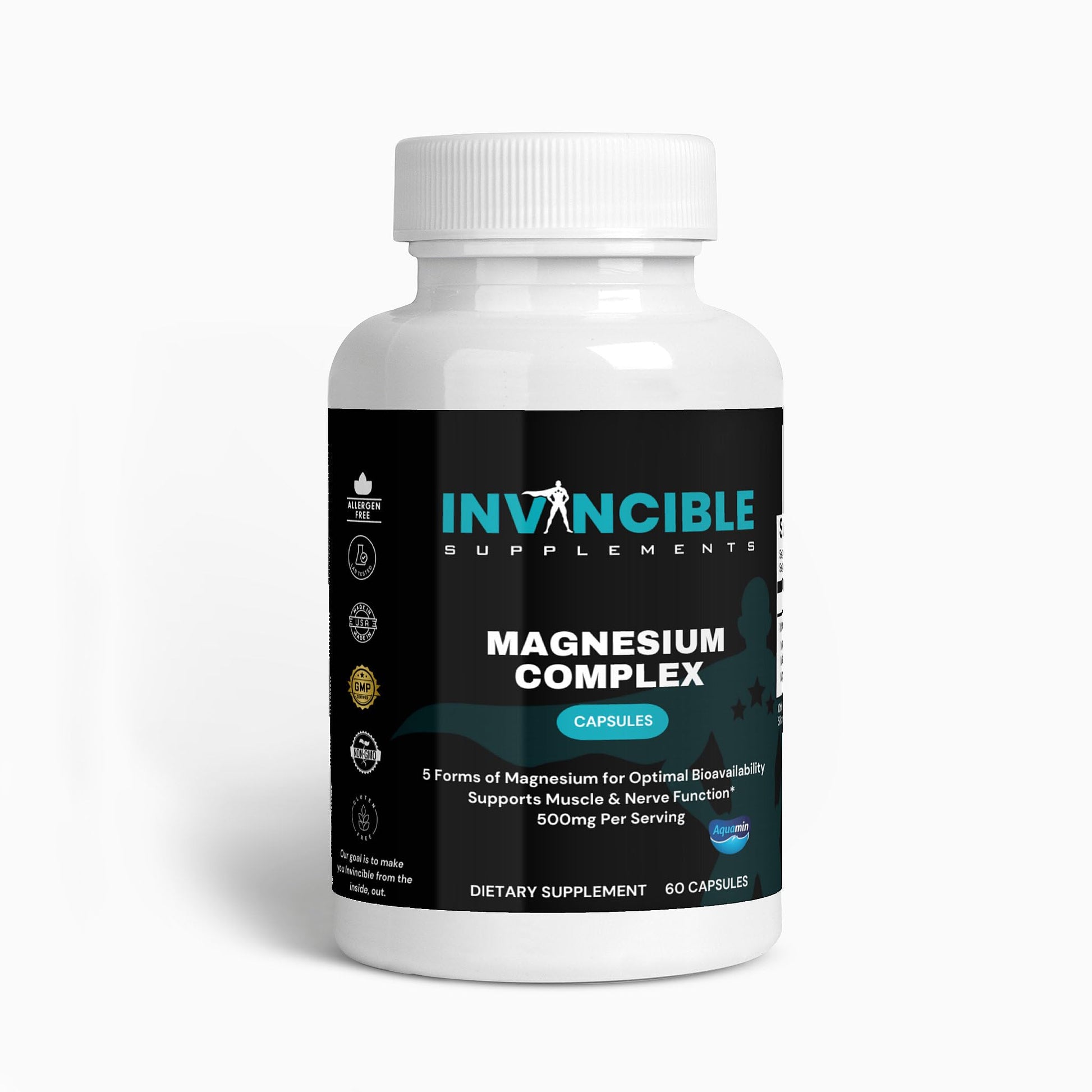 Invincible Supplements Ultimate Magnesium Complex Capsules 60 Count