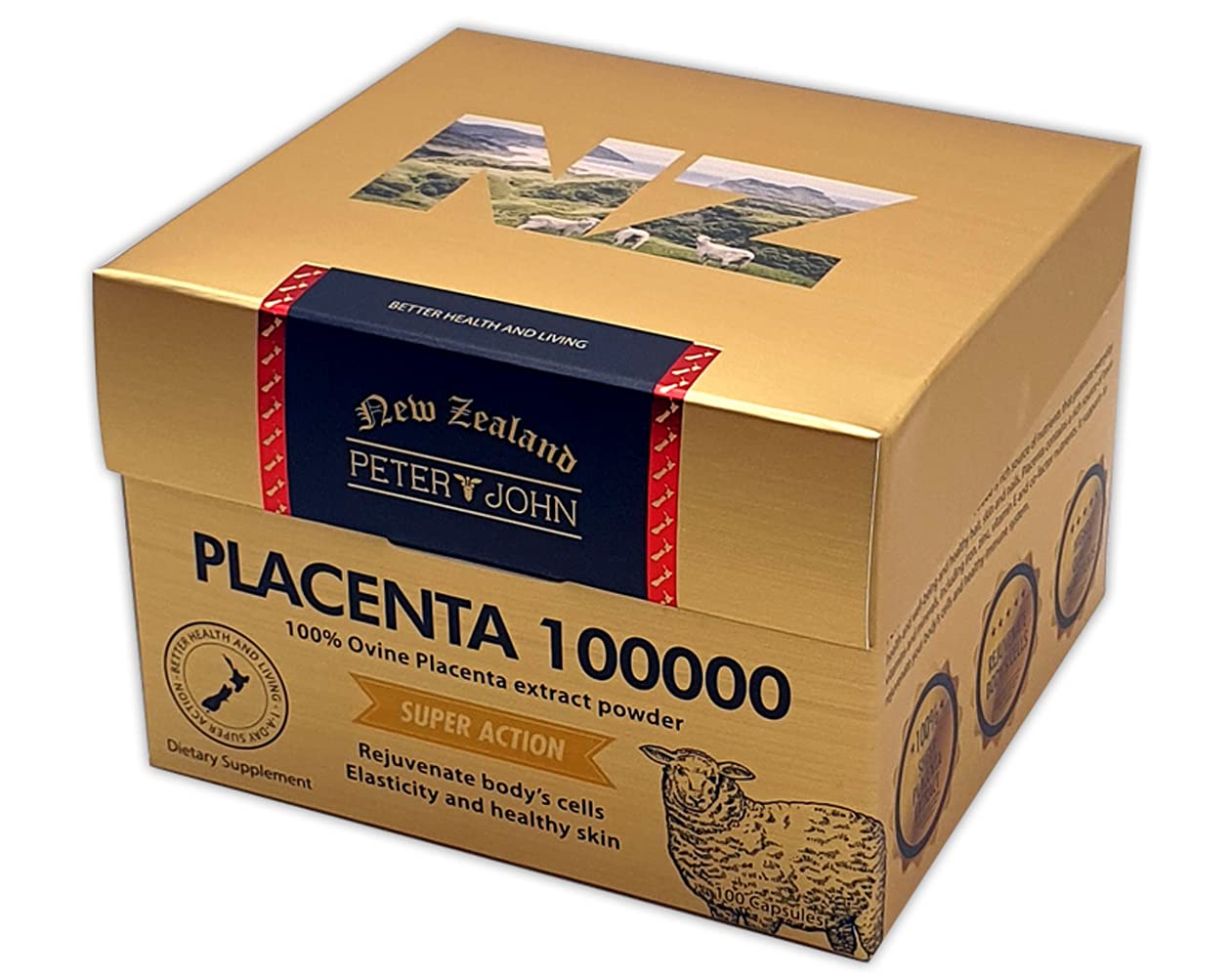 HEALTHFARM Peter John Ovine Placenta 100000 100 Capsules