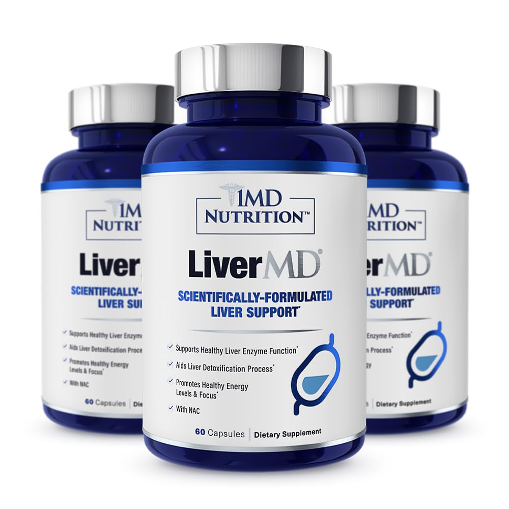 1MD Nutrition LiverMD Liver Support Supplement Capsules, 60 Count