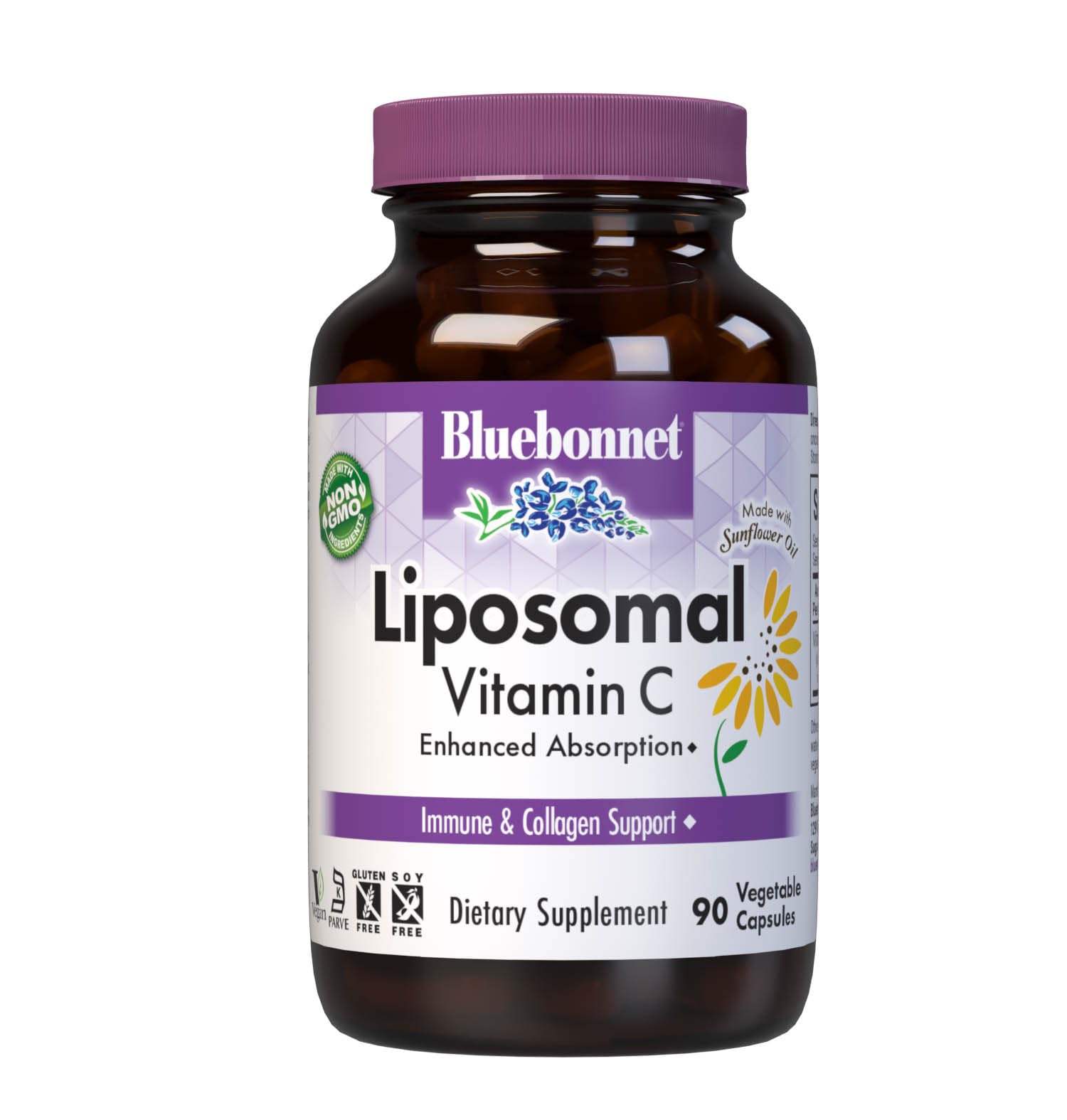 BlueBonnet Liposomal Vitamin C Capsules, 90 Count
