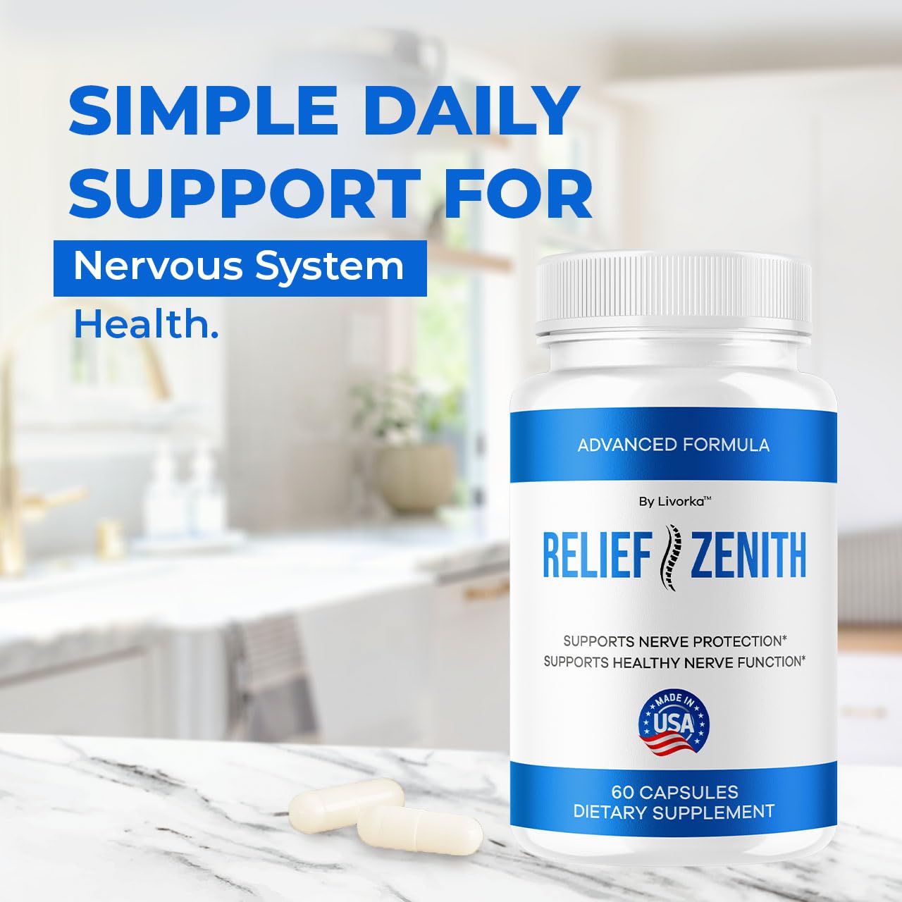 LIVORKA Relief Zenith Capsules 300 Capsules